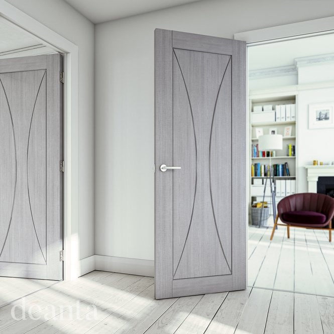Deanta Sorrento Light Grey Ash Internal Door