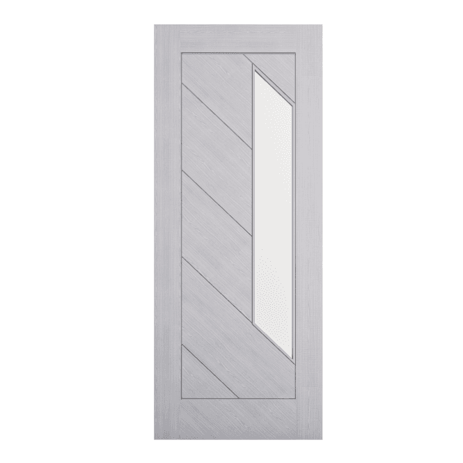 Deanta Torino Light Grey Ash FD30 Glazed Fire Door