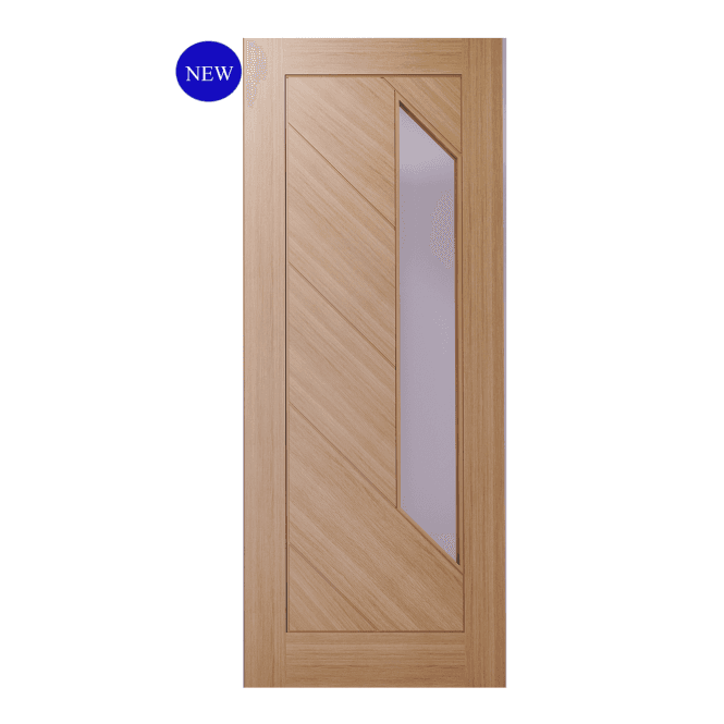 Deanta Torino Pre-Finished Oak FD30 Glazed Fire Door