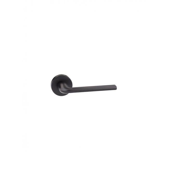 Atlantic Forme Milly Designer Lever on Minimal Round Rose - Matt Black