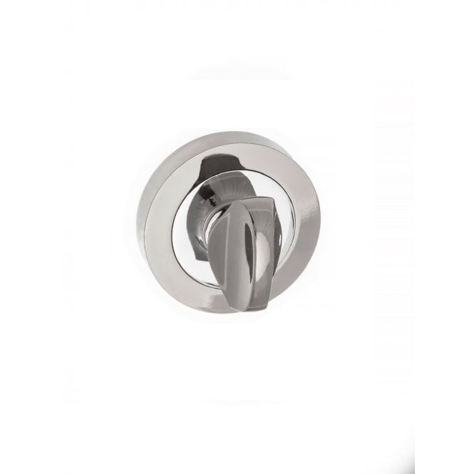 Atlantic Status WC Turn and Release on Round Rose - Satin Chrome/Polished Chrome