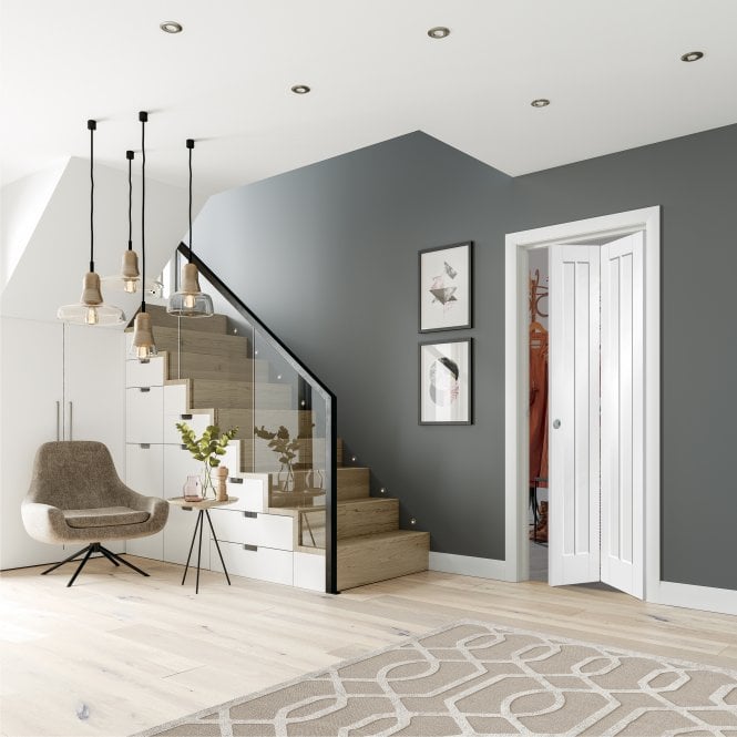 XL Joinery Worcester White Primed Bi-Fold Internal Door