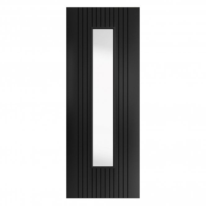 JB Kind Aria Black Laminated Internal Glazed Door
