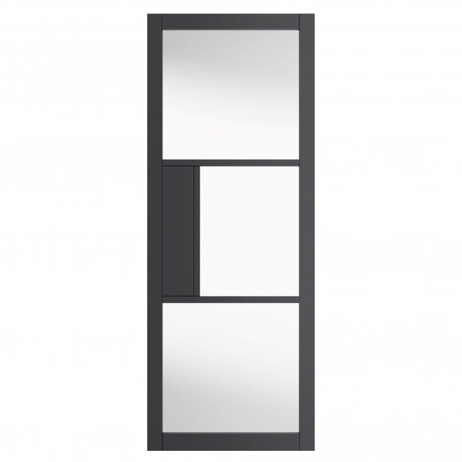 JB Kind Cosmo Laminated Grey Internal Glazed Door