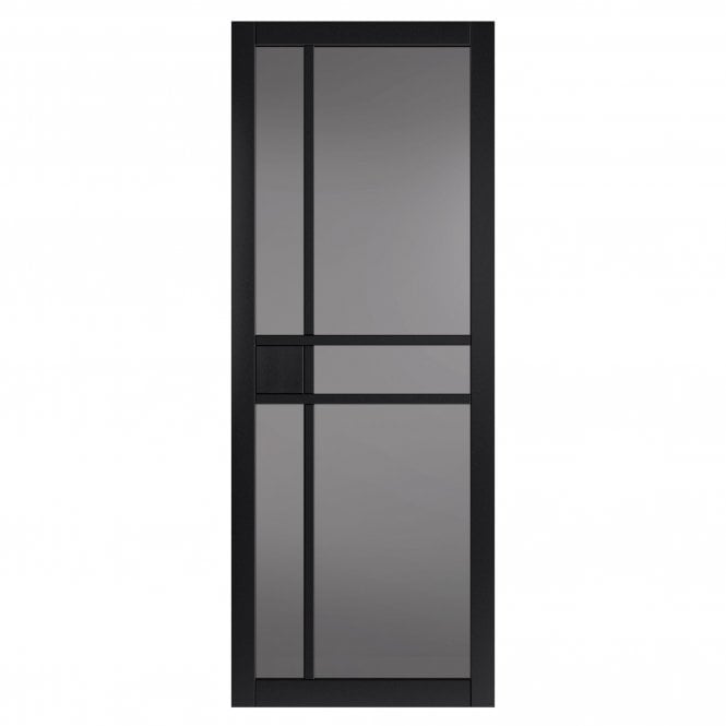 JB Kind City Black Tinted Glass Internal Glazed Door