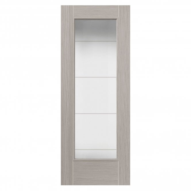 JB Kind Tigris Light Grey Laminated Full Internal Glazed Door