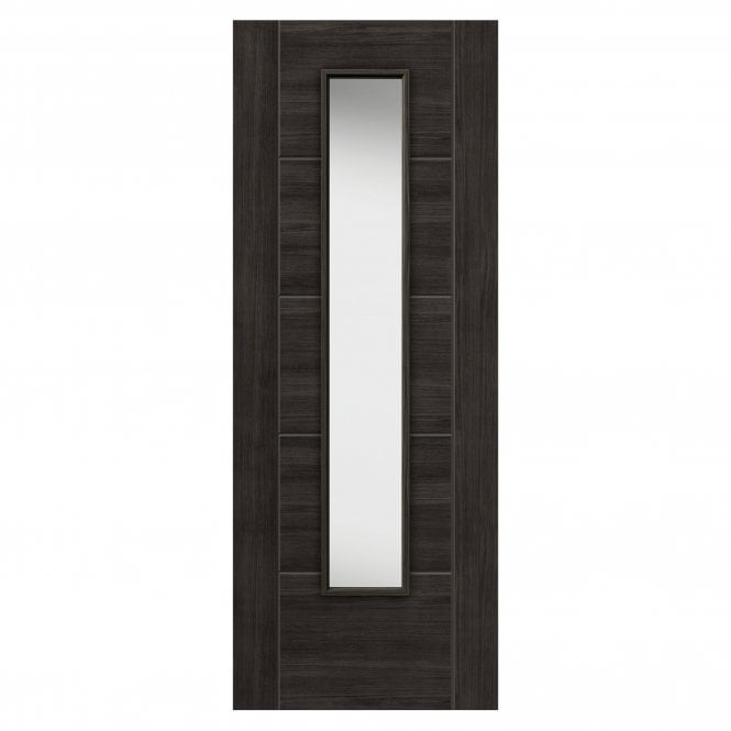 JB Kind Tigris Dark Grey Glazed Laminated Internal Door