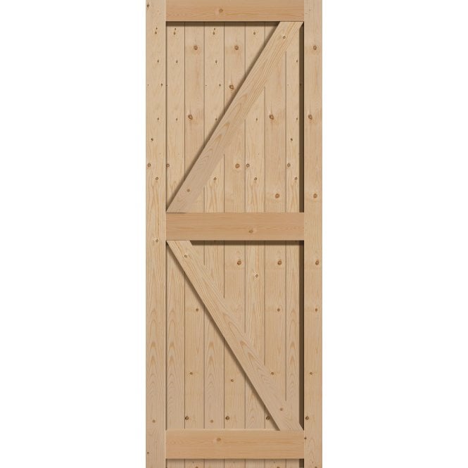 JB Kind Framed, Ledged and Braced Boarded External Door