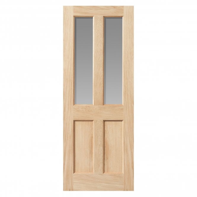 JB Kind Severn Unfinished Oak Internal Glazed Door