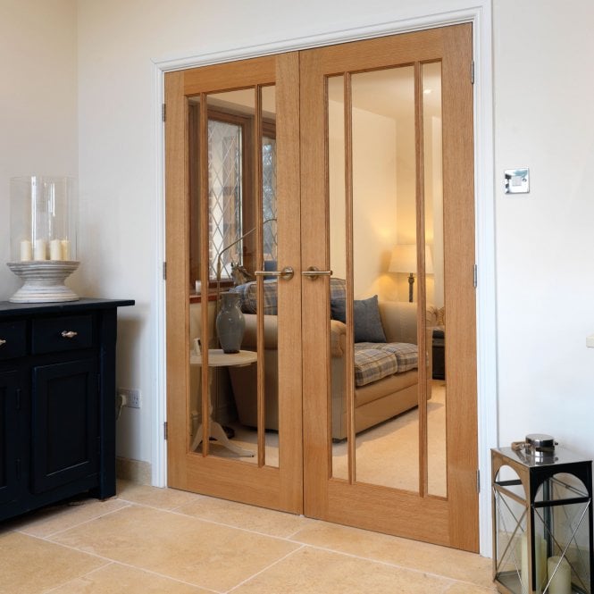 JB Kind Darwen Oak Internal Glazed Door