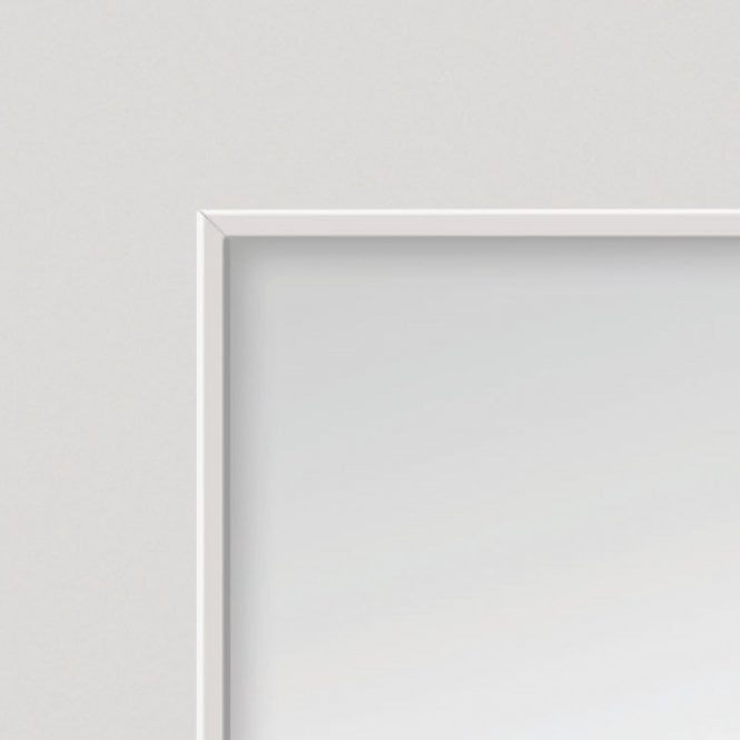 JB Kind Thames White 1/2 Light Clear Glazed Door