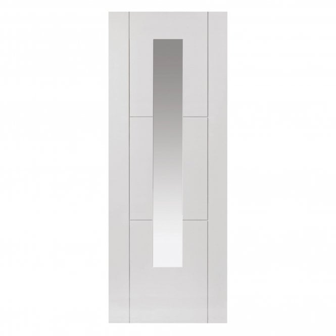 JB Kind Mistral White Primed Clear Glazed Door