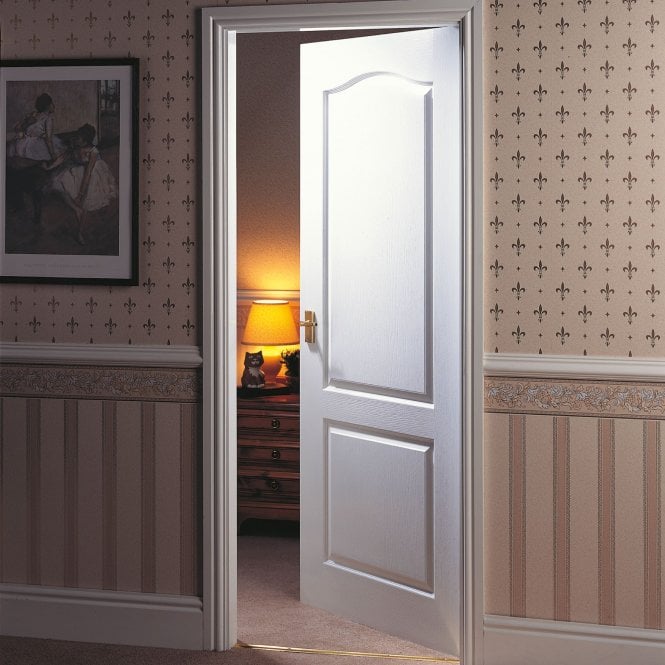 JB Kind Classique Grained White Primed Internal Door