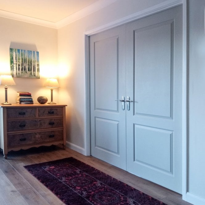 JB Kind Caprice Grained White Primed Internal Door