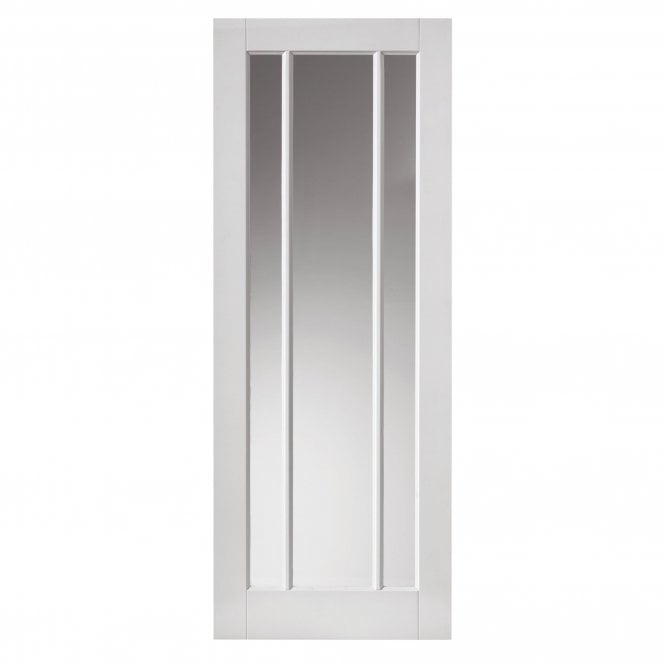 JB Kind Trinidad White Primed Clear Internal Glazed Door