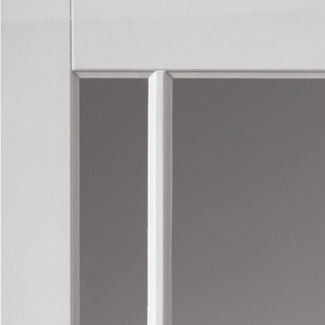 JB Kind Trinidad White Primed Clear Internal Glazed Door