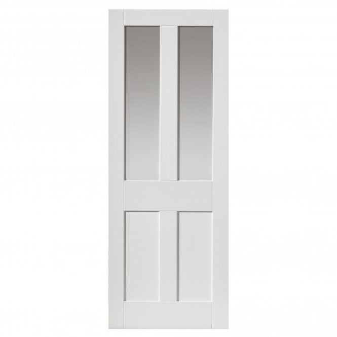JB Kind Rushmore White Clear Internal Glazed Door