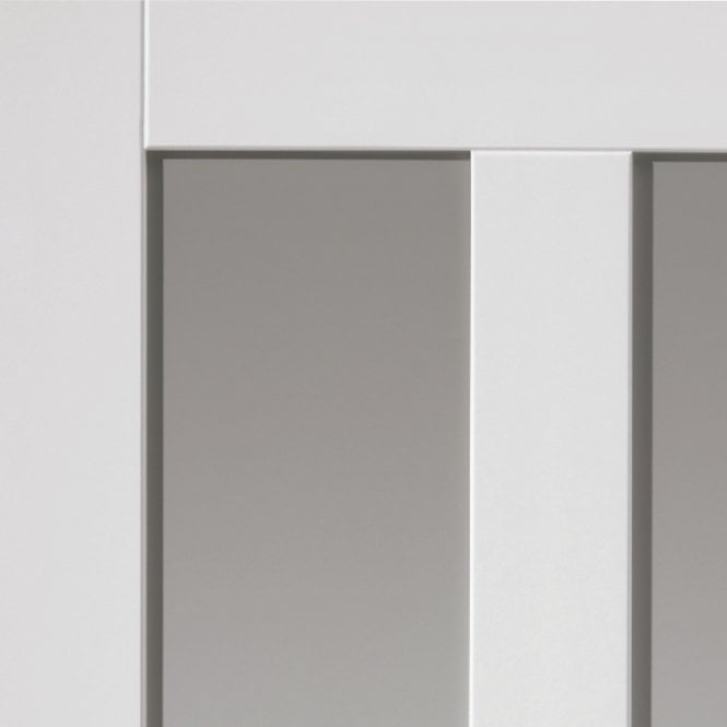 JB Kind Rushmore White Clear Internal Glazed Door