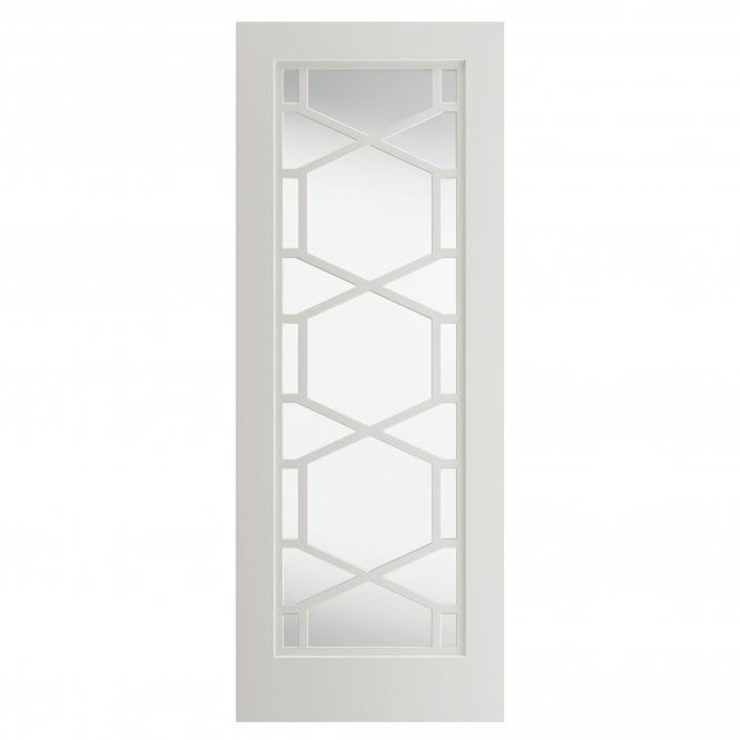 JB Kind Quartz White Clear Internal Glazed Door