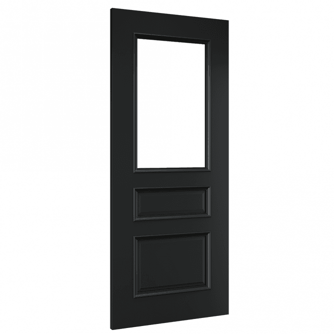 Deanta Windsor Black Prefinished FSC Internal Bevelled Glazed Door