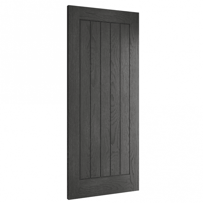 Deanta Ely Pre-Finished Brushed Black Oak Internal FD30 Fire Door