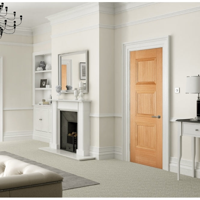 LPD Oak Amsterdam FD30 Fire Door - Imperial