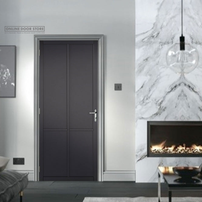 LPD Black Liberty 4-Panel Internal Door