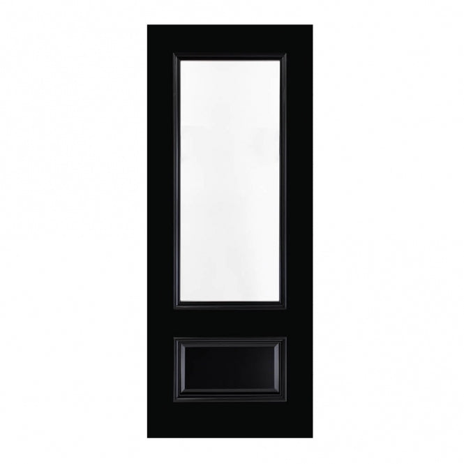 Deanta Sandringham Black Pre-Finished Internal Glazed Door