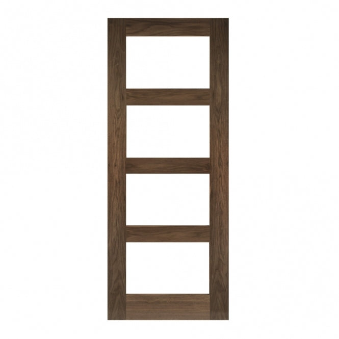 Deanta Coventry Prefinished Walnut Glazed FD30 Fire Door