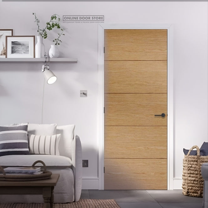 LPD Oak Lille FD30 Fire Door