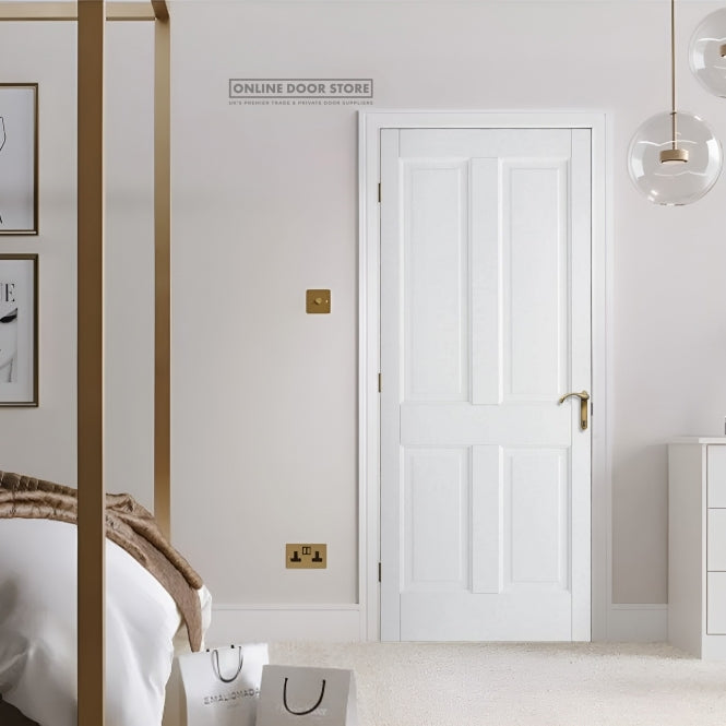 LPD White Canterbury 4-Panel Internal Door