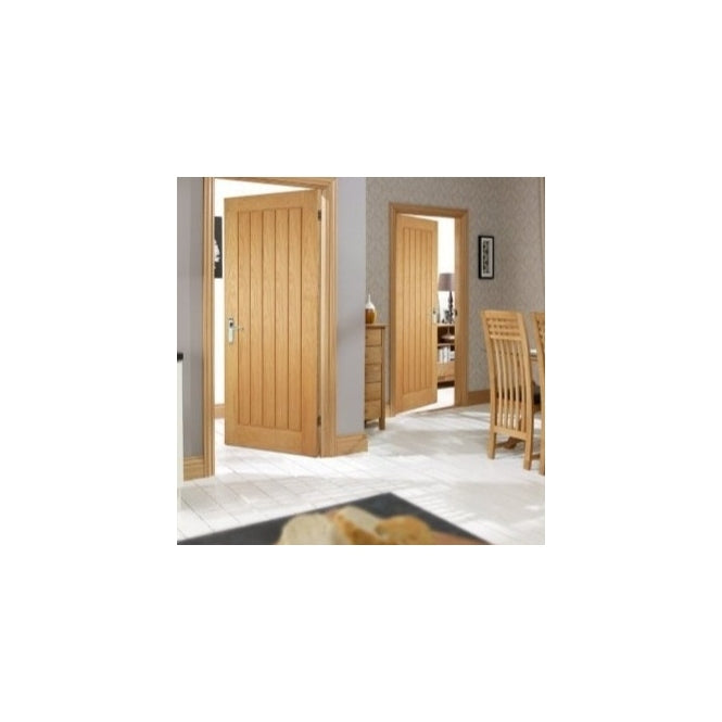 LPD Pre-Finished Oak Mexicano FD30 Fire Door