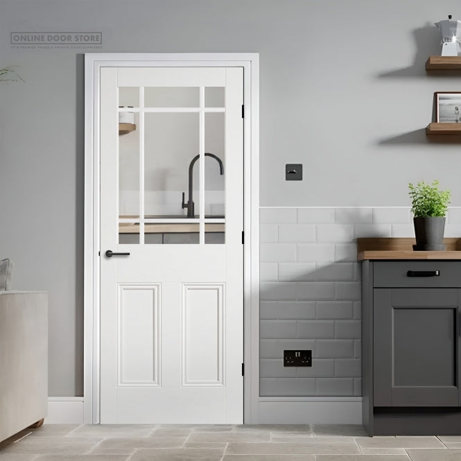 LPD White Primed Downham Unglazed Internal Door