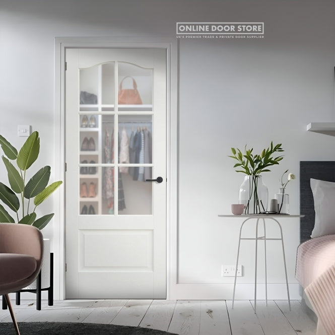 LPD White Kent Internal Glazed Door 6L