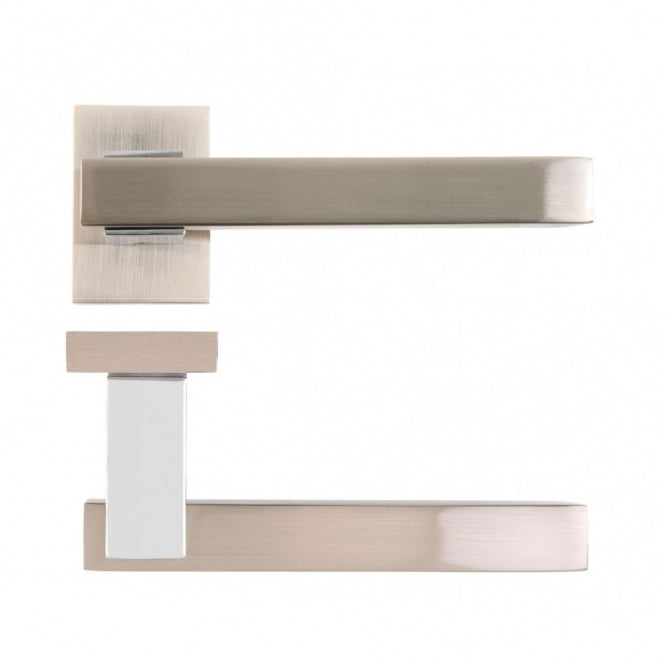 Deanta Argo Satin Nickel and Chrome Polish Finish Handle