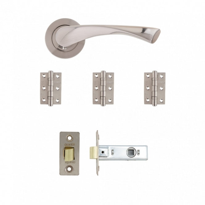 Deanta Fortuna Latch Kit Satin Finish