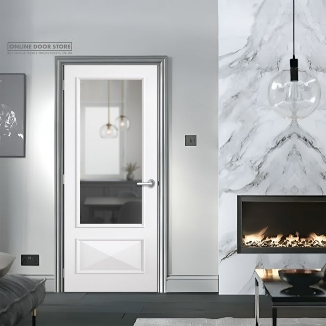 LPD White Knightsbridge 1L Internal Glazed Door