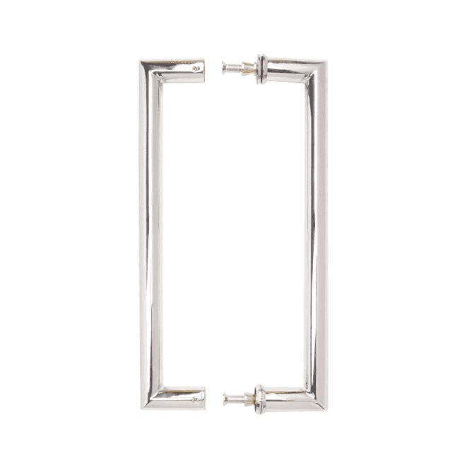 Deanta Mitred Pull Handle Polished Steel 22mm - Pair