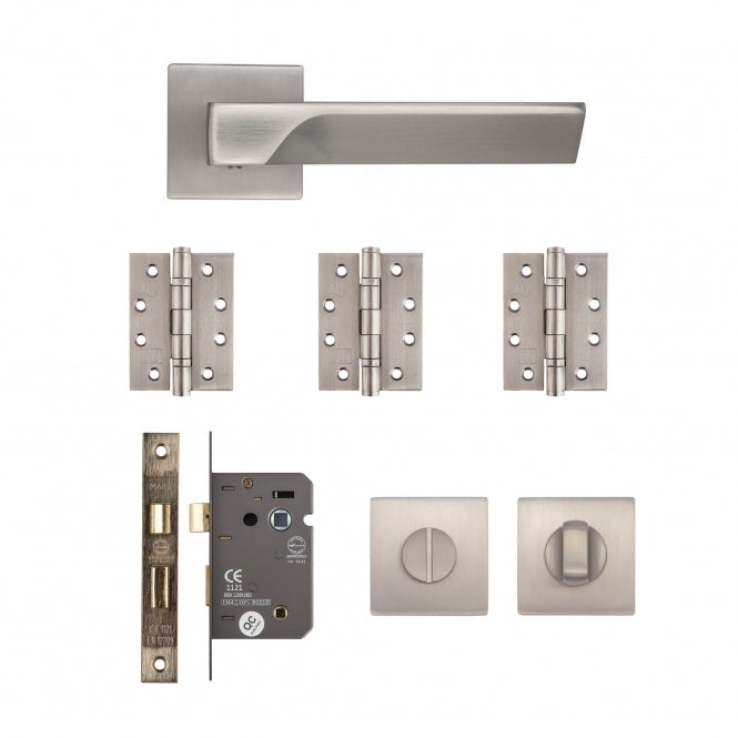 Deanta Athens Bathroom Kit Satin Nickel - FD30
