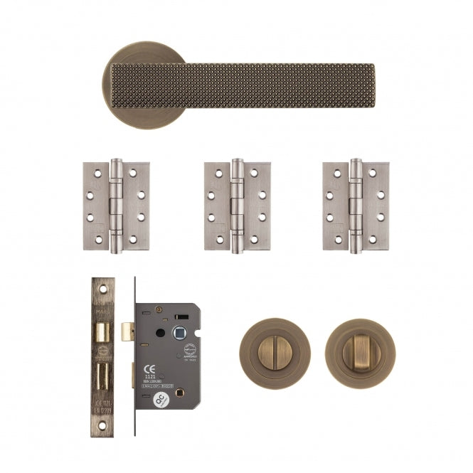 Deanta Olympia Bathroom Kit Matt Antique Brass -FD30