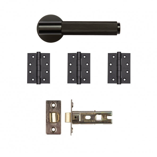 Deanta Sparta Latch Kit Matt Black Finish - FD30