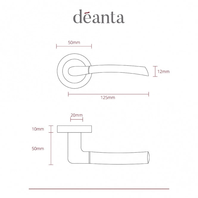 Deanta Hera Bathroom Kit Satin Nickel Chrome Finish