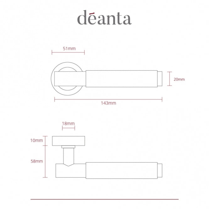 Deanta Sparta Latch Kit Matt Antique Brass - FD30