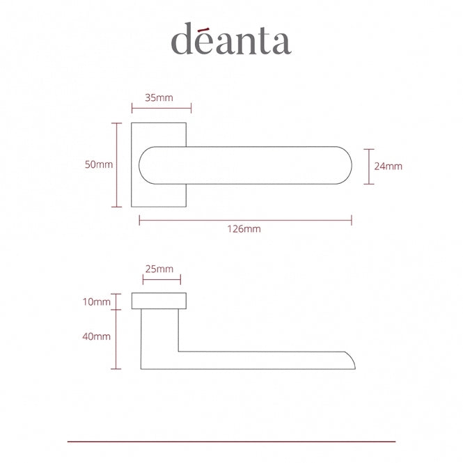 Deanta Juno Urban Sashlock Kit | 76x50x2mm Hinges