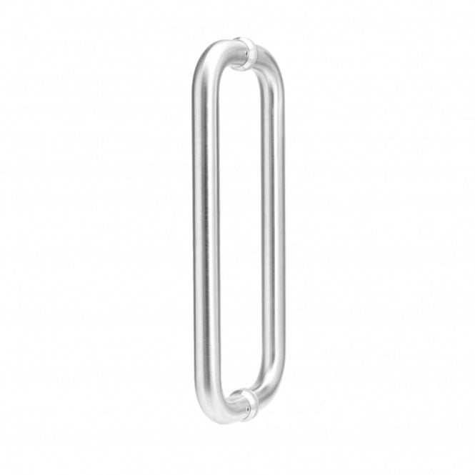 Deanta D-Pull Handle Satin Steel 22mm - Pair