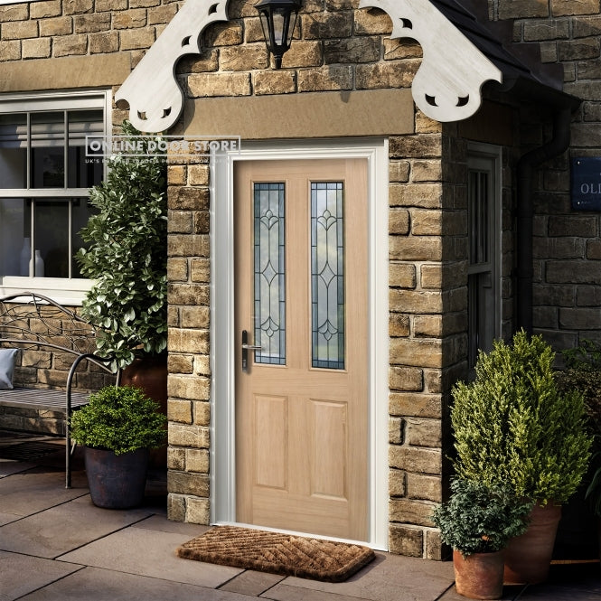 LPD Salisbury Oak Glazed External Door
