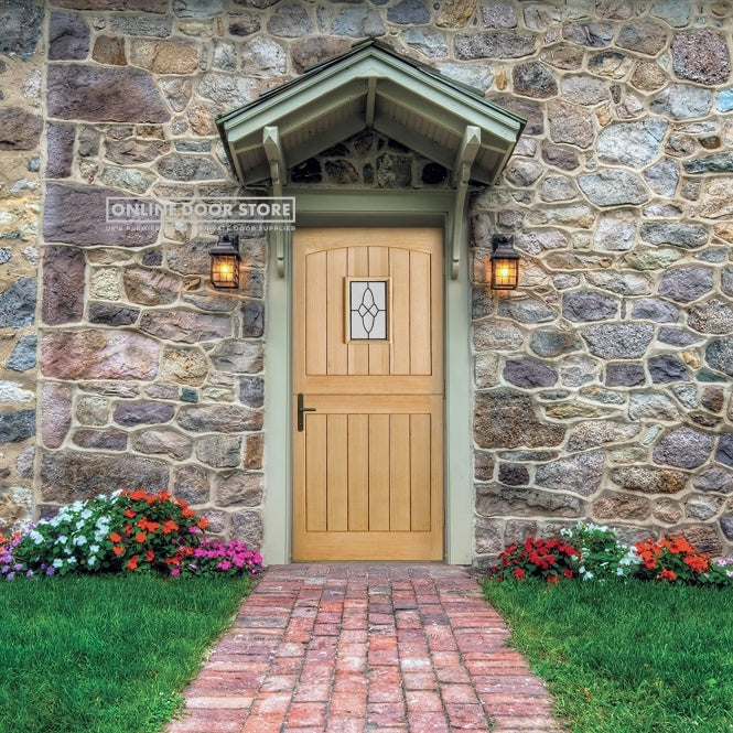 LPD Oak Cottage Stable External Glazed Door 1L