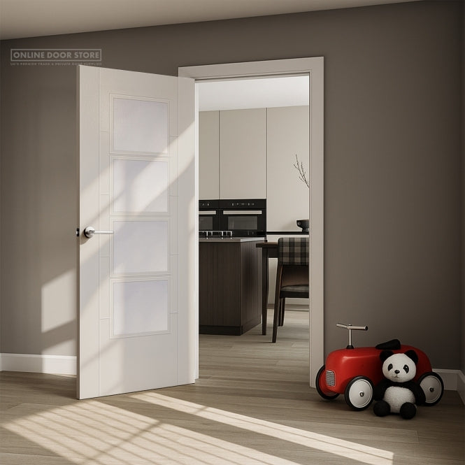 Mendes ISEO 4 Lite Primed Glazed FD30 Fire Door