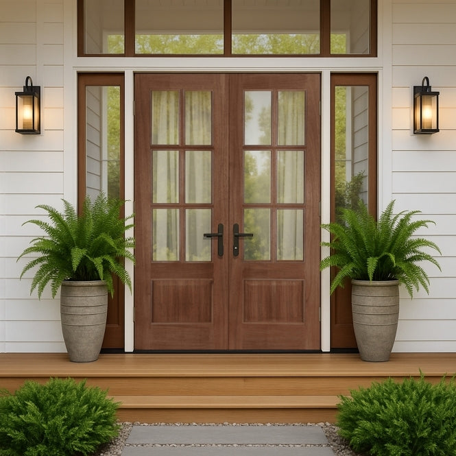 Mendes Hampstead Hardwood Unglazed External Door Pair