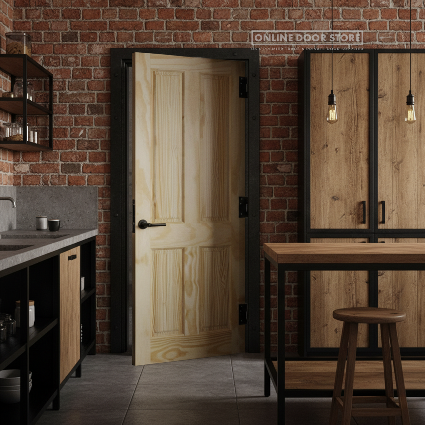 LPD Clear Pine 4-Panel Internal Door